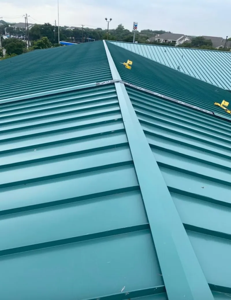 Green commercial metal roof ridge and valley for Metal Roof Repair in Ocean City